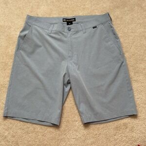 Travis Mathew Golf Shorts 10" Inseam Stretch Light Blue Mens 34-36